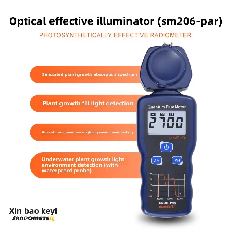 Professional Solar Power Meter with Visible Light Intensity Testing Function