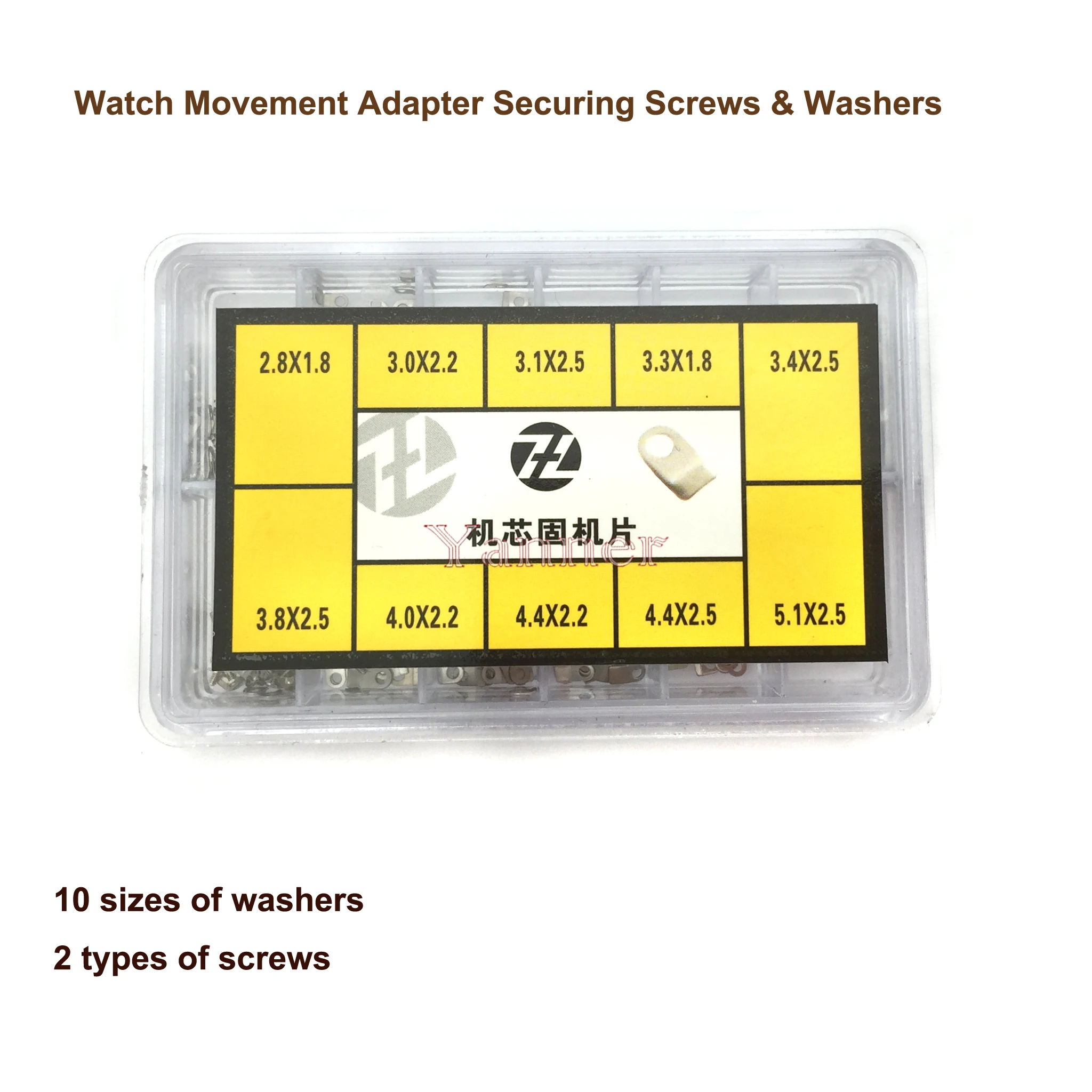 Precision Watch Movement Repair Kit with Adapter Casing, Securing Screws & Washers for Replacement Accessories