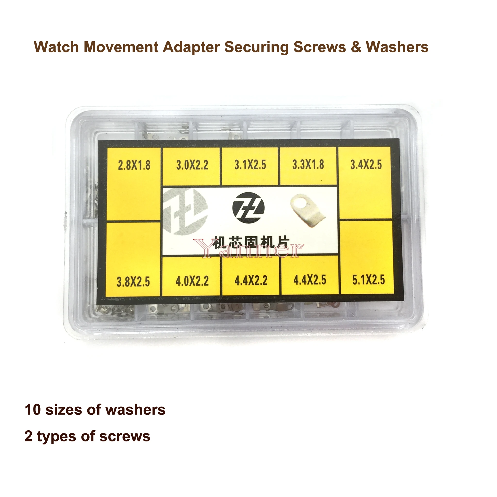 Watch Movement Repair Adapter Casing Clamp Securing Screws & Washers For ETA 2836/2834/2846 Watch Replacement Accessories