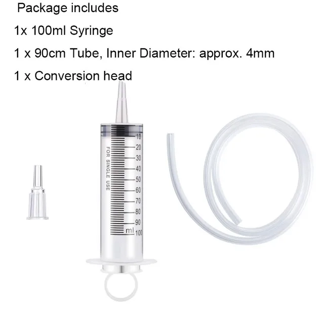 Large Capacity Syringe Reusable   Plastic Pump Nutrient Sterile Health Measuring Syringe pumping oil feeding enema glue filling Type4