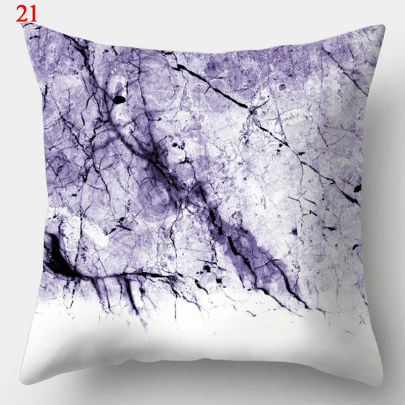 45x45cm Purple Geometric Print Pillow Covers Decorative Square Cushion Cover Polyester Throw Pillow Case for Home Sofa Decor 