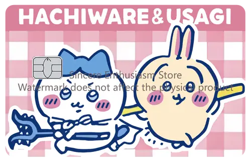 Cartoon Kawaii Chiikawas Credit Card Skin Stickers Cute Matte Sticker for VISA JCB Mastercard and Other IC Card Decorative - Image 13