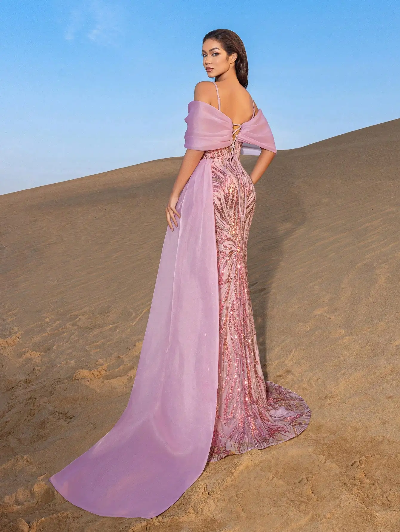 أنيقة قبالة الكتف حورية البحر تنحنح التباين الأورج...