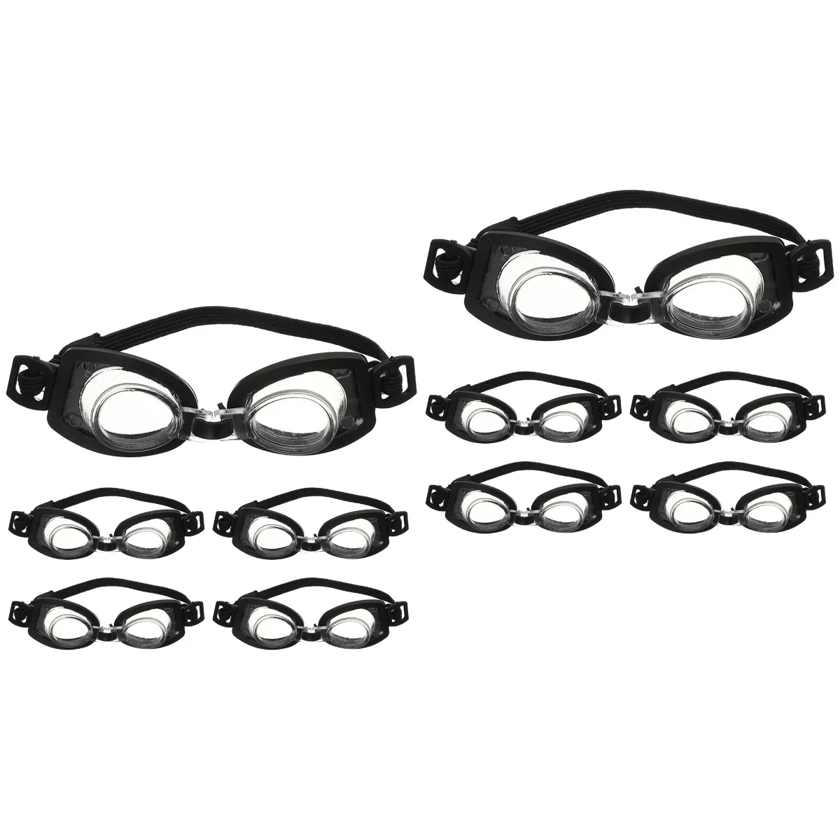 

10 Pcs Mini Baby Goggles Accessories for Dolls Glasses Props Clothing House Eyeglasses Eyewear Plastic Tiny