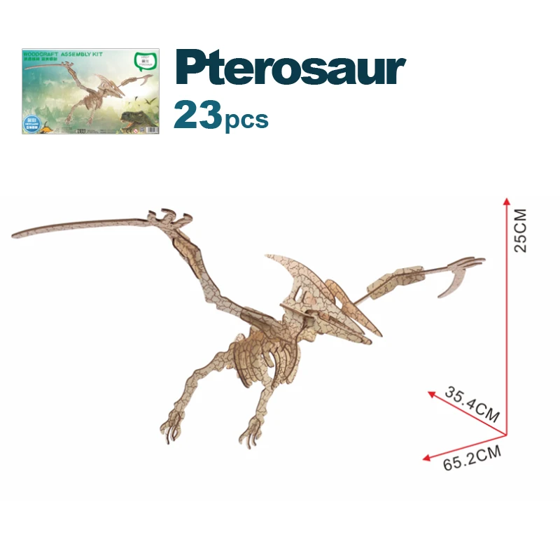 

Детские 3d пазлы, деревянные игрушки, Птерозавр, 3d деревянные игры, головоломка для мозга, тизер, креативные детские игрушки, сделай сам, подарок p110