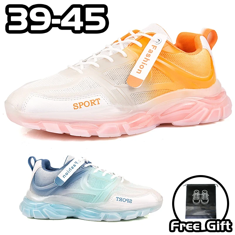 

OEING Обувь для отдыха Кроссовки для бега Мужские Модные сетки Воздух Анти - скольжение Мягкие мужские кроссовки Размер 39 - 45