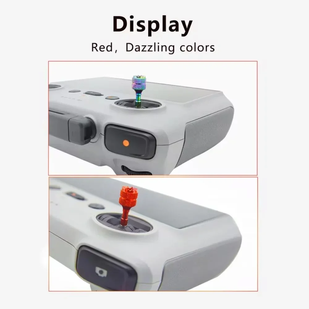 Joysticks en alliage d'aluminium pour DJI RC/RC2 - Rouge