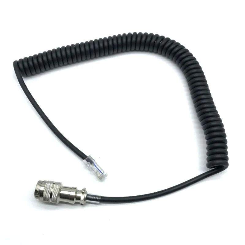 

Aviation Connector 8 pin to RJ45 modular PTT Mic Speaker Microphone Adapter Cable for Yaesu FT-450D FT-897D FT-991 FT-891 Radio