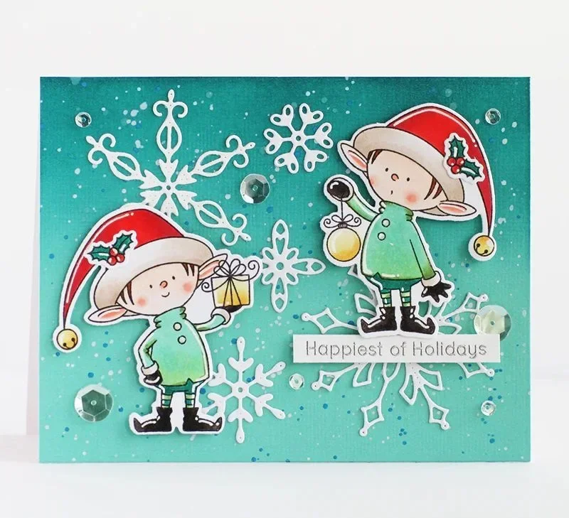 Mmao Craft Metall-Stanzformen, Schneeflocken-Form für Weihnachten, Scrapbooking, Papierbasteleien, Stanzschablonen – Detail 1