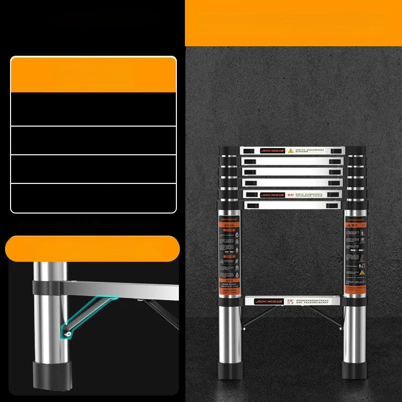 سلم تلسكوبي قابل للطي – حل ذكي لمساحاتك الضيقة