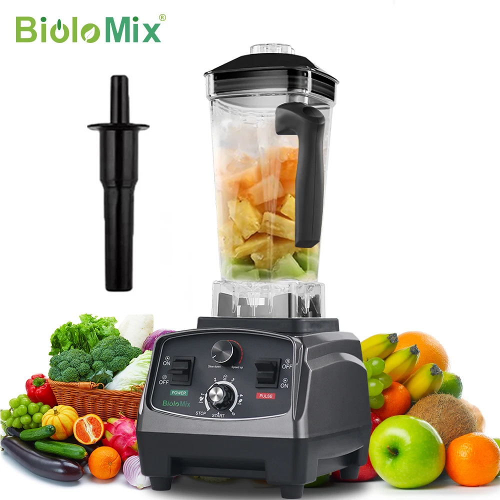 Biolomix 3HP 2200W těžký celní poplatek komerční grade časovač mixér směšovače odšťavňovač plod jídlo procesor led smoothies BPA svobodné 2L džbán