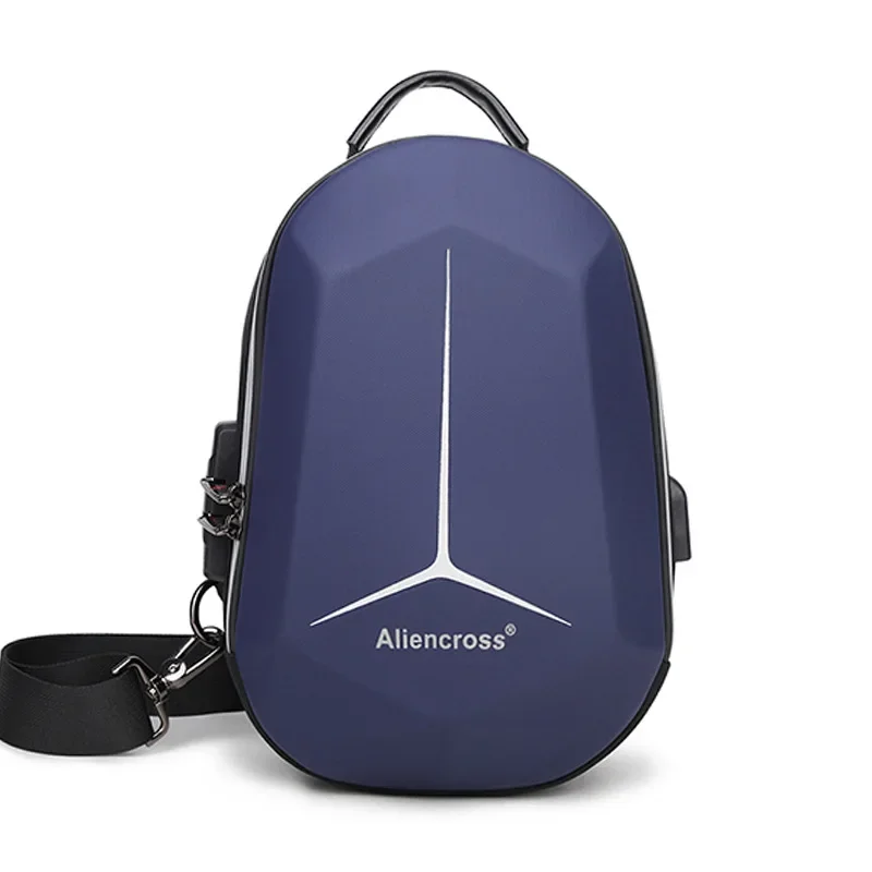 Waterproof Chest Bag Designer Anti-theft Lock Crossbody Bag USB Charging Travel Shoulder High Quality Messenger Bags Male