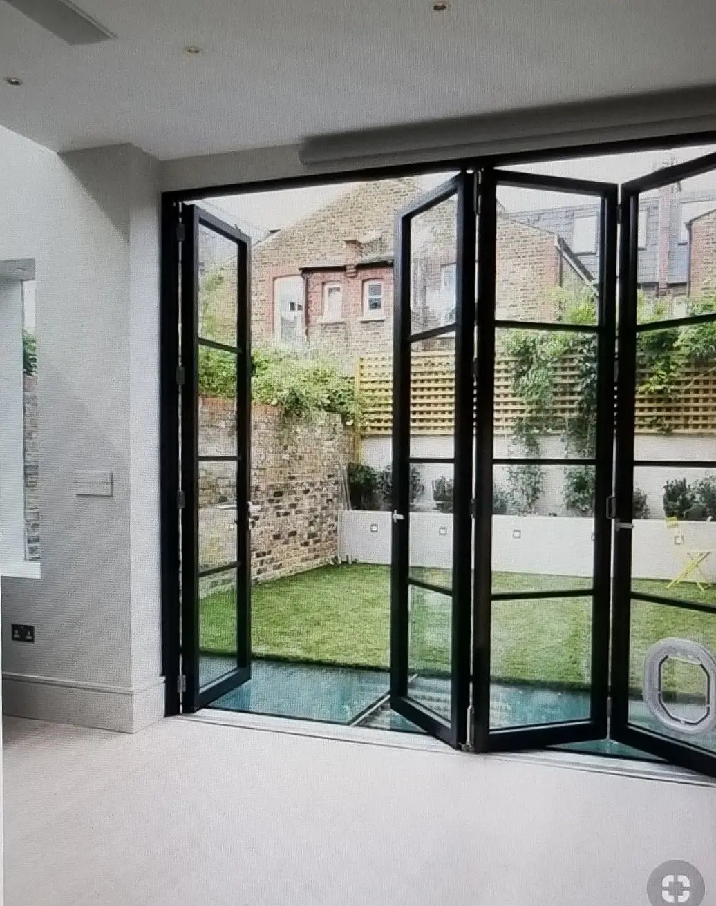 DN Folding Door Double Glazing Aluminium Bifold Door for House