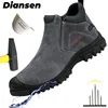 Comfortable New Work Safety Shoes Men's Safety Boots Work Shoes With Steel Toe Shoes Men Work Boots Anti-stab Safety Sneakers