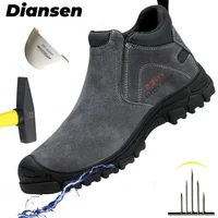 Comfortable New Work Safety Shoes Men's Safety Boots Work Shoes With Steel Toe Shoes Men Work Boots Anti-stab Safety Sneakers