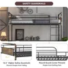 2 IN 1 Metal Bunk Bed Twin Over Twin, Convertible Twin Bunk Beds Into 2 Individual Twin Size Bed for Kids Adults 4