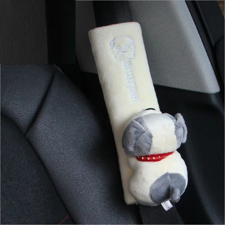 Coussinets De Ceinture De Sécurité Pour Enfants - Housse Douce Avec Motifs Animaux, Environ 23 Cm