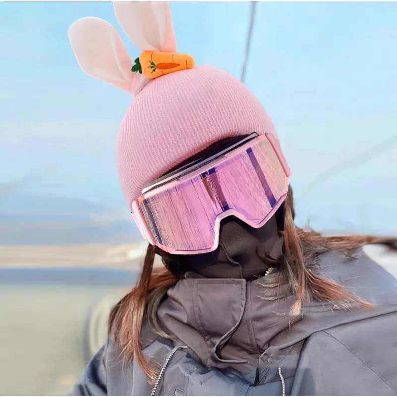 Ski Helmet Cover Cute Cartoon Decoration Single and Double Board Unisex Universal Ski Helmet Cover