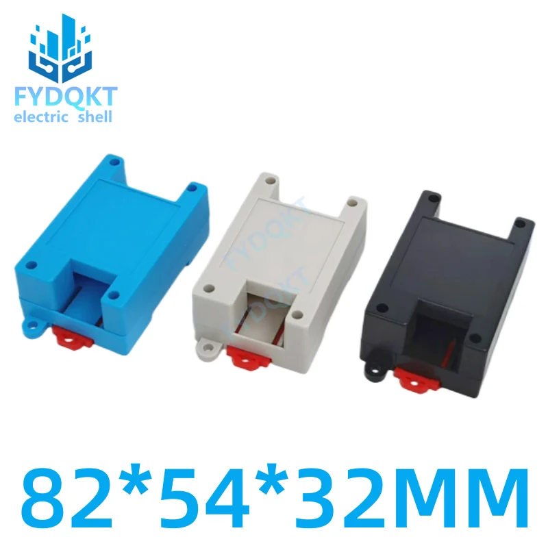 DIN Rail PLC Plastic ABS Electrical Shell Safety Barrier Isolation Module 3-49 82x54x32MM Project Box Industrial Control Case electronic enclosure case