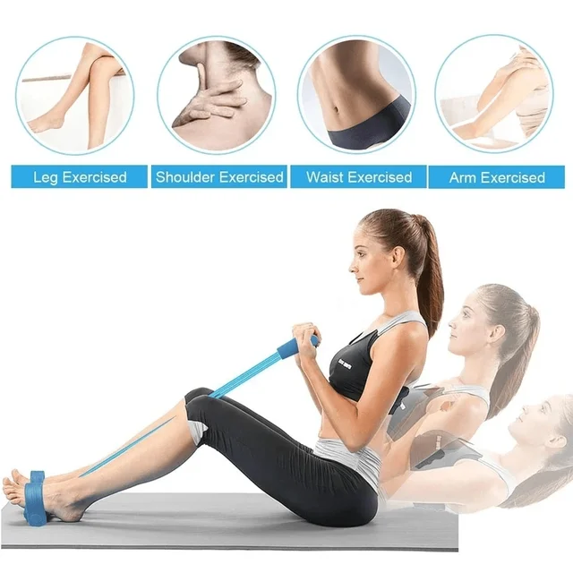 Home Gym Resistance Band Set, Abdominal Exercise Equipment, Rowing Machine Accessories, Enhance Strength and Flexibility! 3