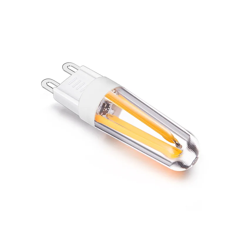 Description Picture 5 of itemG9 LED ceramic dimmable light 230V 220V bulb 3W 6W 4 LED filament COB chandelier replaces 30W 60W halogen spotlights