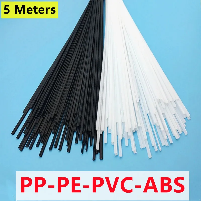 

Plastic Welding Rods ABS/PP/PVC/PE Welding Sticks 5 Meters 5x2.5mm for Plastic Welder Gun Car Bumper Repair Welding Supplies