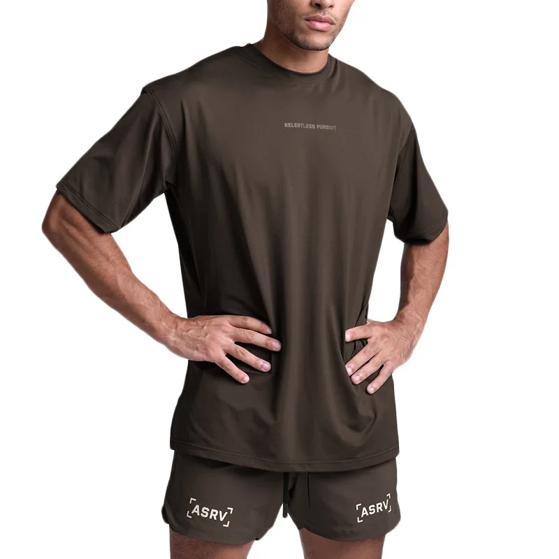 Fitness Gym Shirt Mens Basketball Jersey Short Sleeve Quick Dry Exercise Training Bodybuilding Workout Running Sport T Shirts