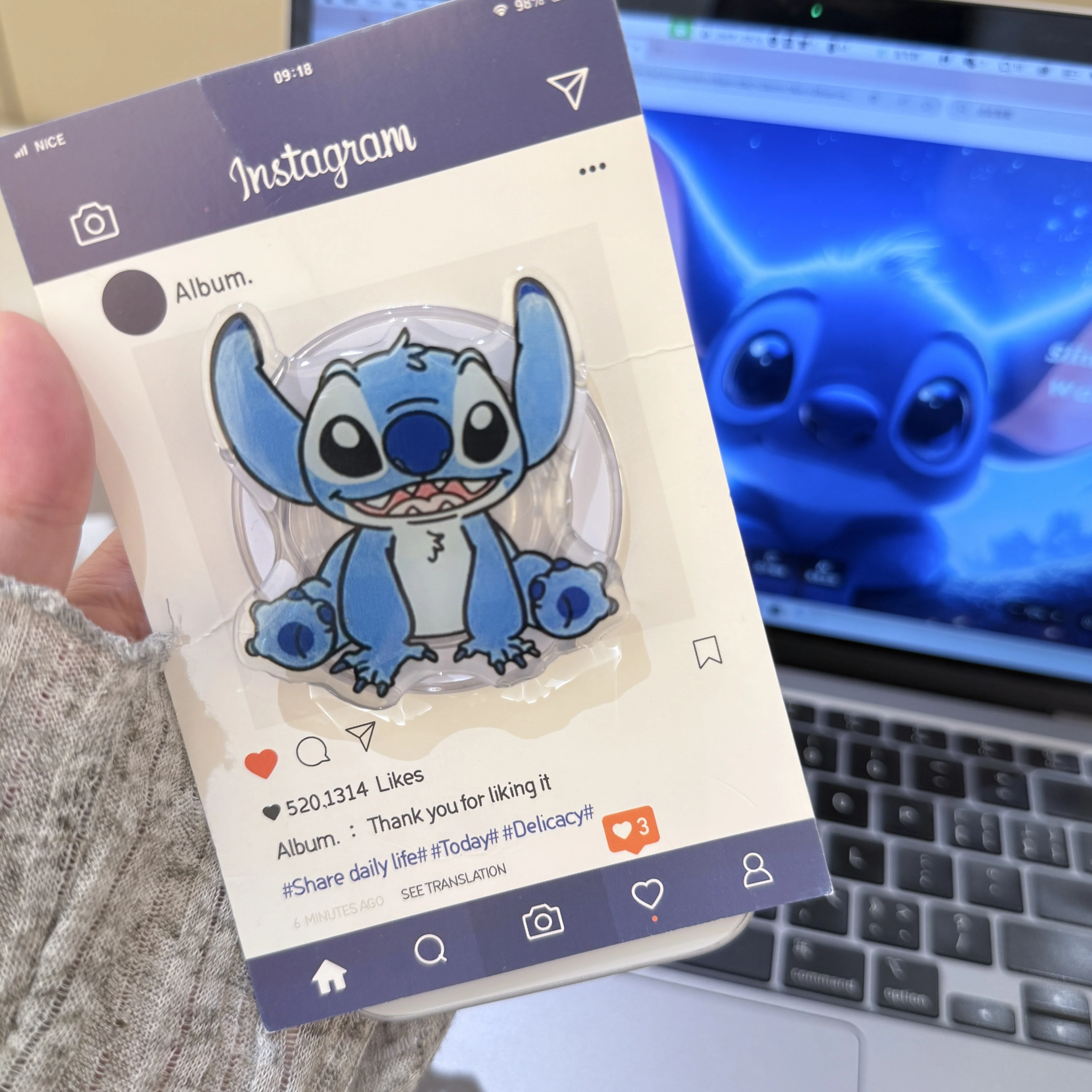 Stitch Cartoon Magnetic Shockproof Phone Holder - Perfect Gift