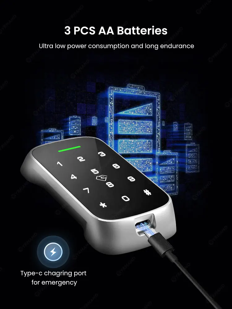 Smart Cabinet Lock APP Control, Keypad & RFID Card Entry,Dual Authentication,Rem
