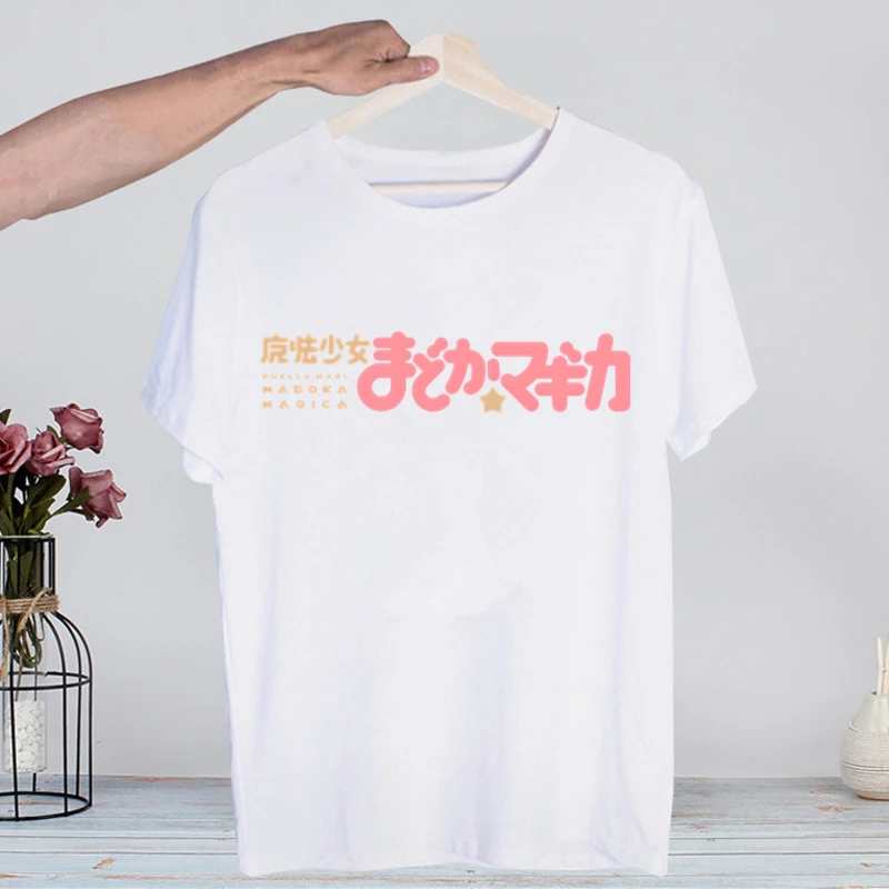 Retro Washed Madoka Magica Graphic Tee - Men’s Harajuku Streetwear