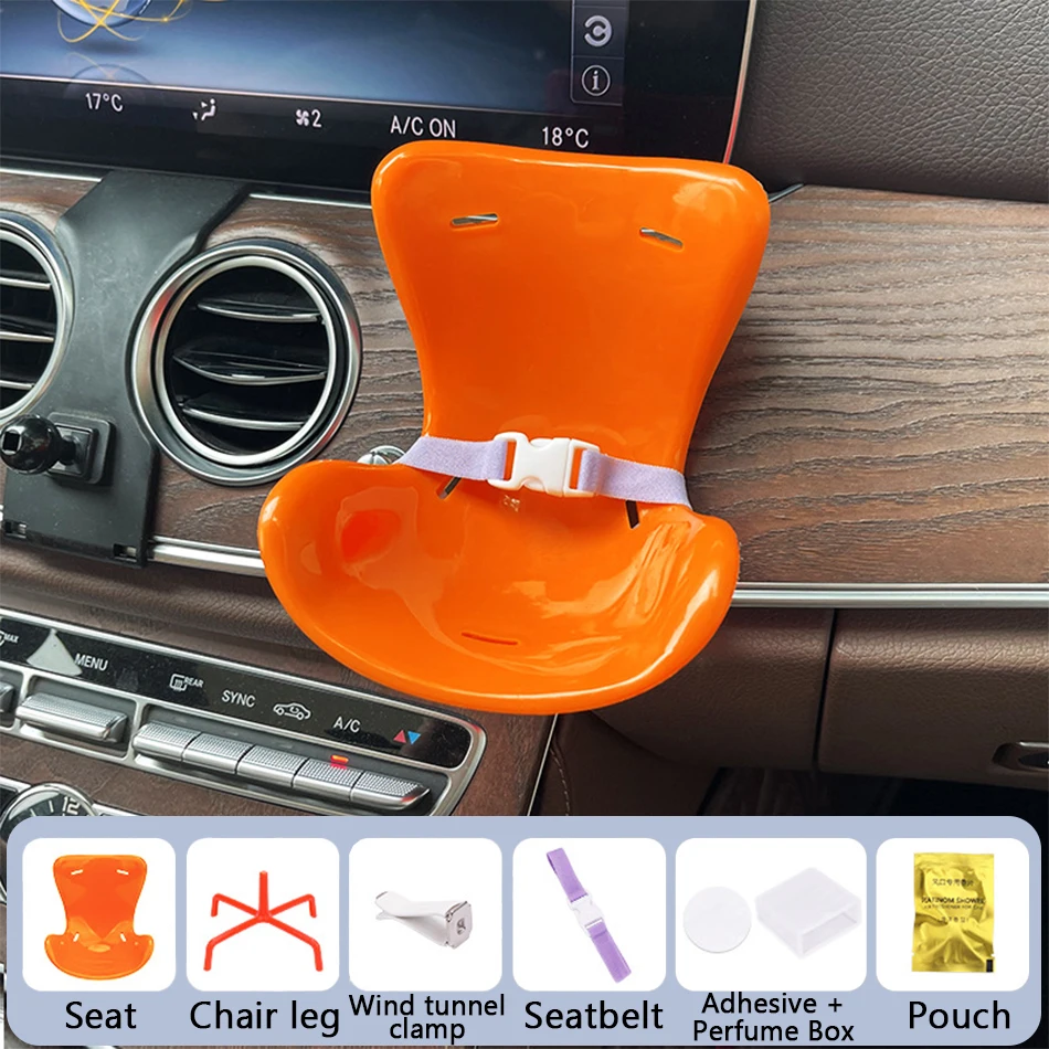 Various Styles For Labubu Cartoon Plush Safety Seat Cute Doll Air Outlet Aromatherapy Decoration Car Interior Accessories