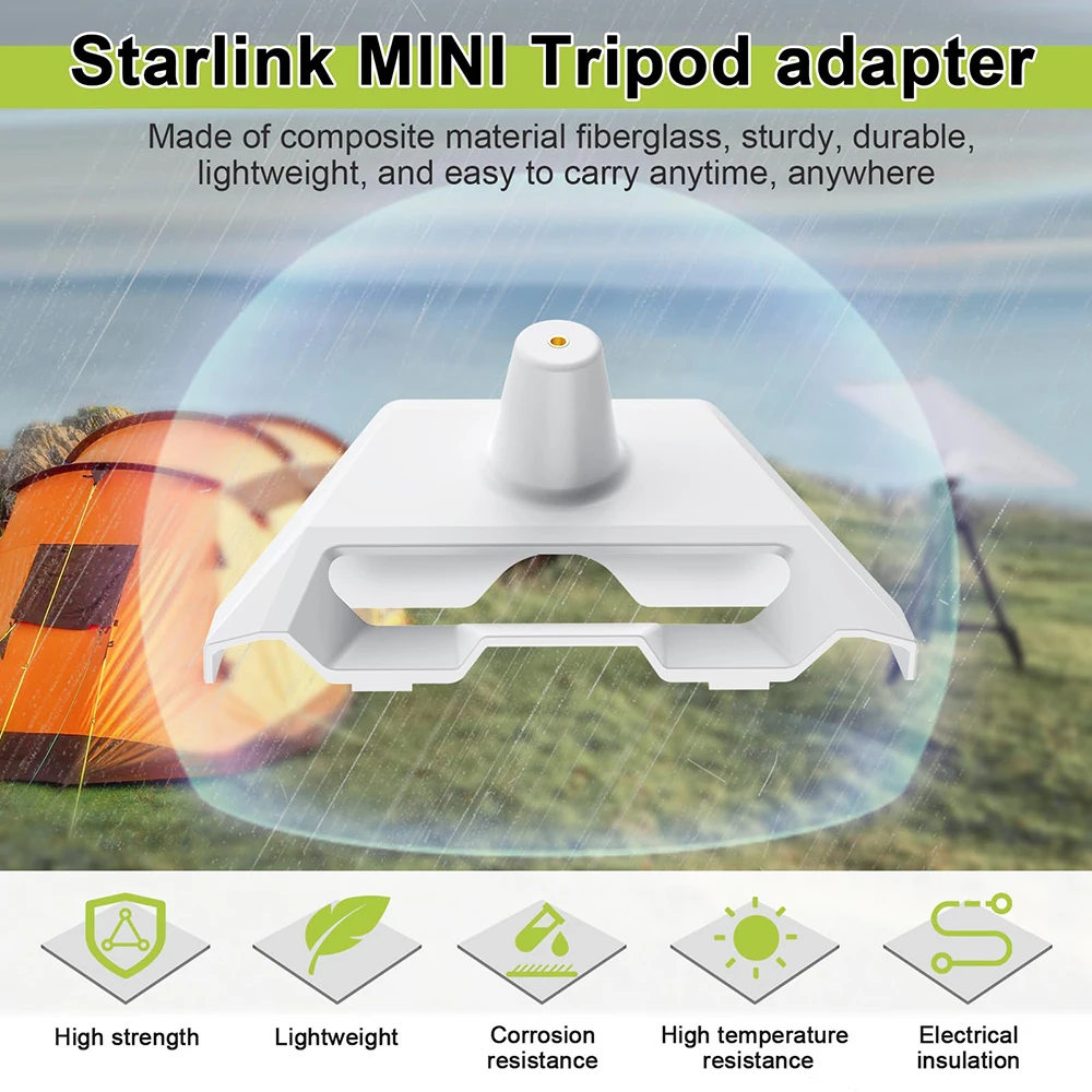 Starlink Mini Adapter Mount , 1/4 Inch Nut Bracket,For Starlink Mini Suction Cup and Tripod Mount Base,Waterproof Easy to Carry