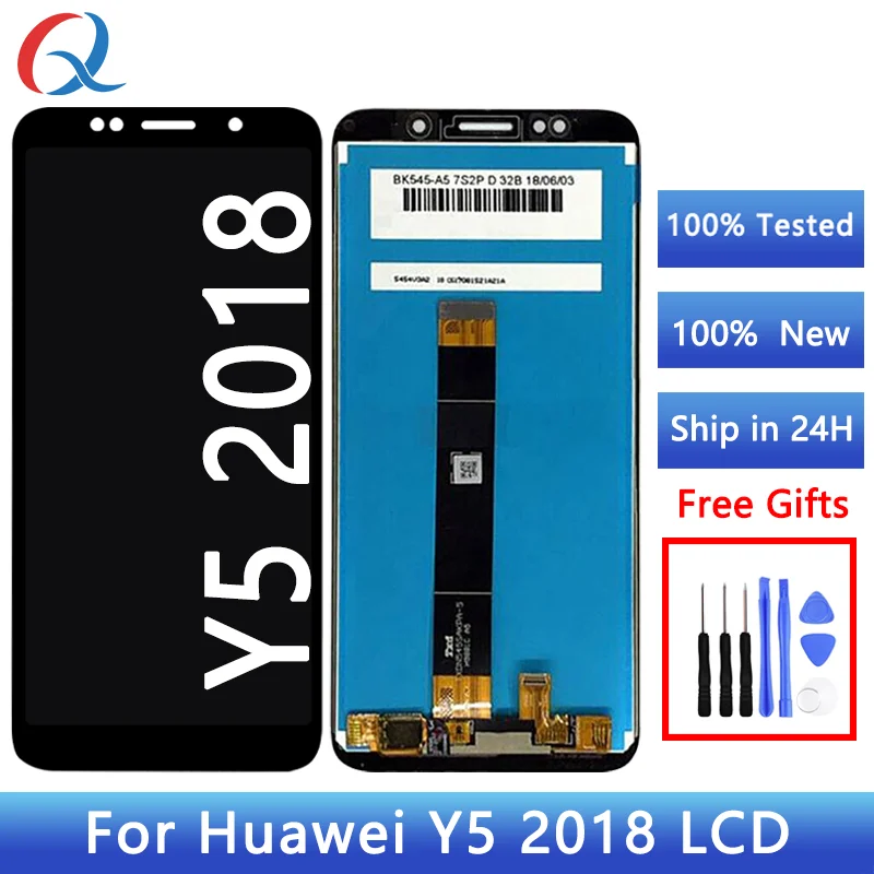 Écran LCD De Remplacement Pour Huawei Y5 / Y5 Lite 2017-2018 - Noir - Sans Chassis