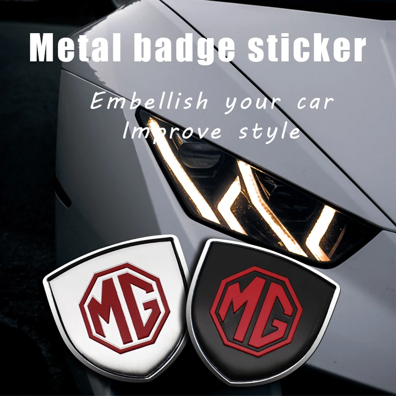 Body Exterior Car Logo Decal Metal Shield Sticker For MG HS 2022 ZST ZS ...