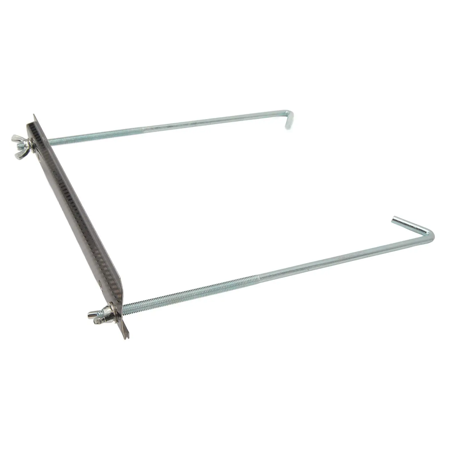 Universal Battery Hold Down Kit Stainless Steel Battery Crossbar with 8.7in Support Rods Car Tray Bracket