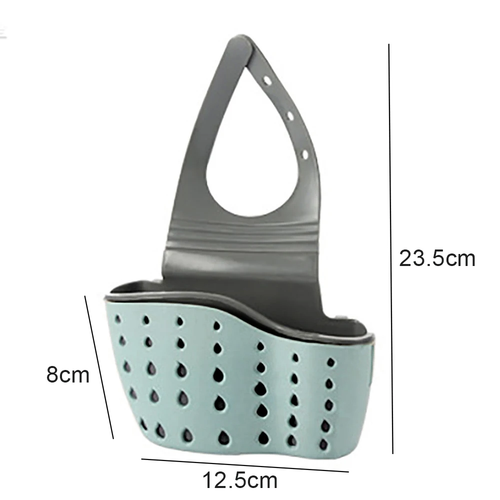1pc Adjustable Buckle Water Sink Storage Basket, Kitchen Sink