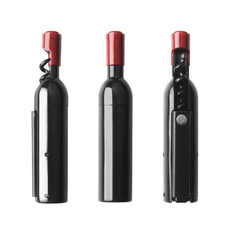

Wine Shaped Corkscrew Opener, Multifunctional Bottle Opener, Foldable Champagne Refrigerator Tools