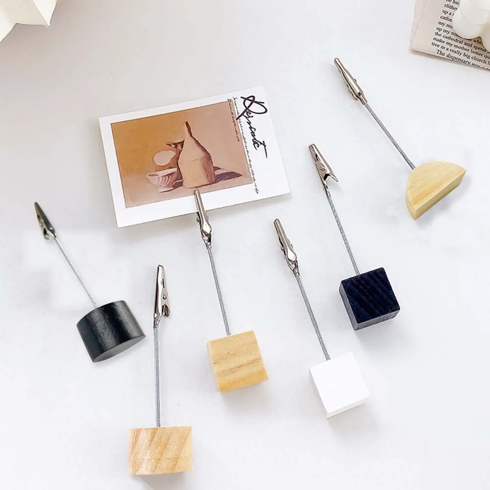 

Valentine's Day Party Decoration Sticky Note Holder Ornament Home Message Card Holder Wooden Crafts Creative Bedside Ornaments