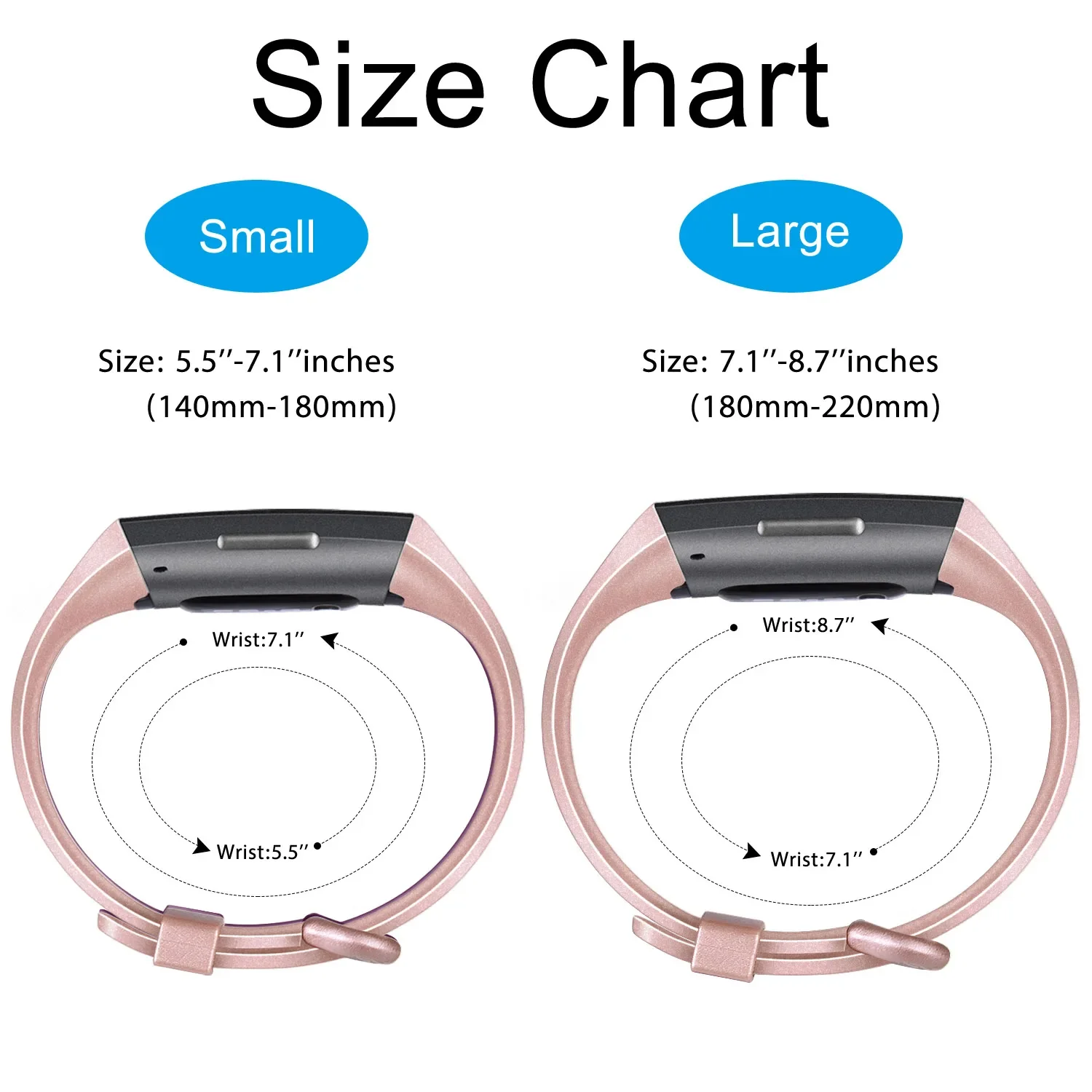 Silicone Strap Bands - Replacement Wristbands for Smartwatch Accessories