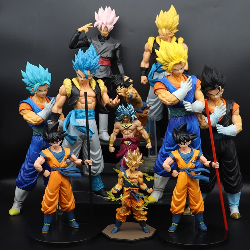 Bonecos Mini Figure Action Figura de ação Dragon Ball Z Dragon ball super  GT Goku Vegeta Majiboo Anime Personagens Animação Desenho