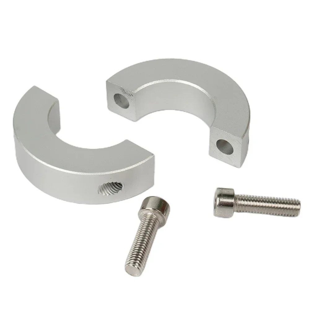 Collares De Eje Partidos De Aluminio - Juego De 2, Para Eje De 17 Mm, Ancho 12 Mm - Topes Y Sujeción Para Poleas, Máquinas