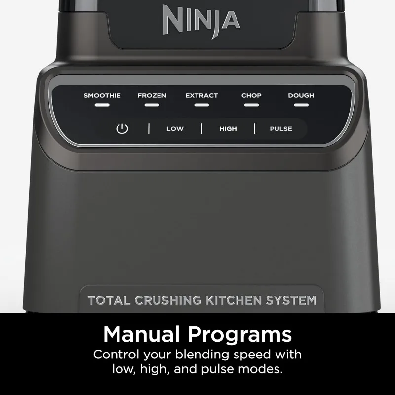Ninja BR601AMZ Ninja Total Crushing Kitchen System for Smoothie, Frozen, Extract,Chop & Dough,1200 Watt, 72-oz.Full-Size Pitcher 5