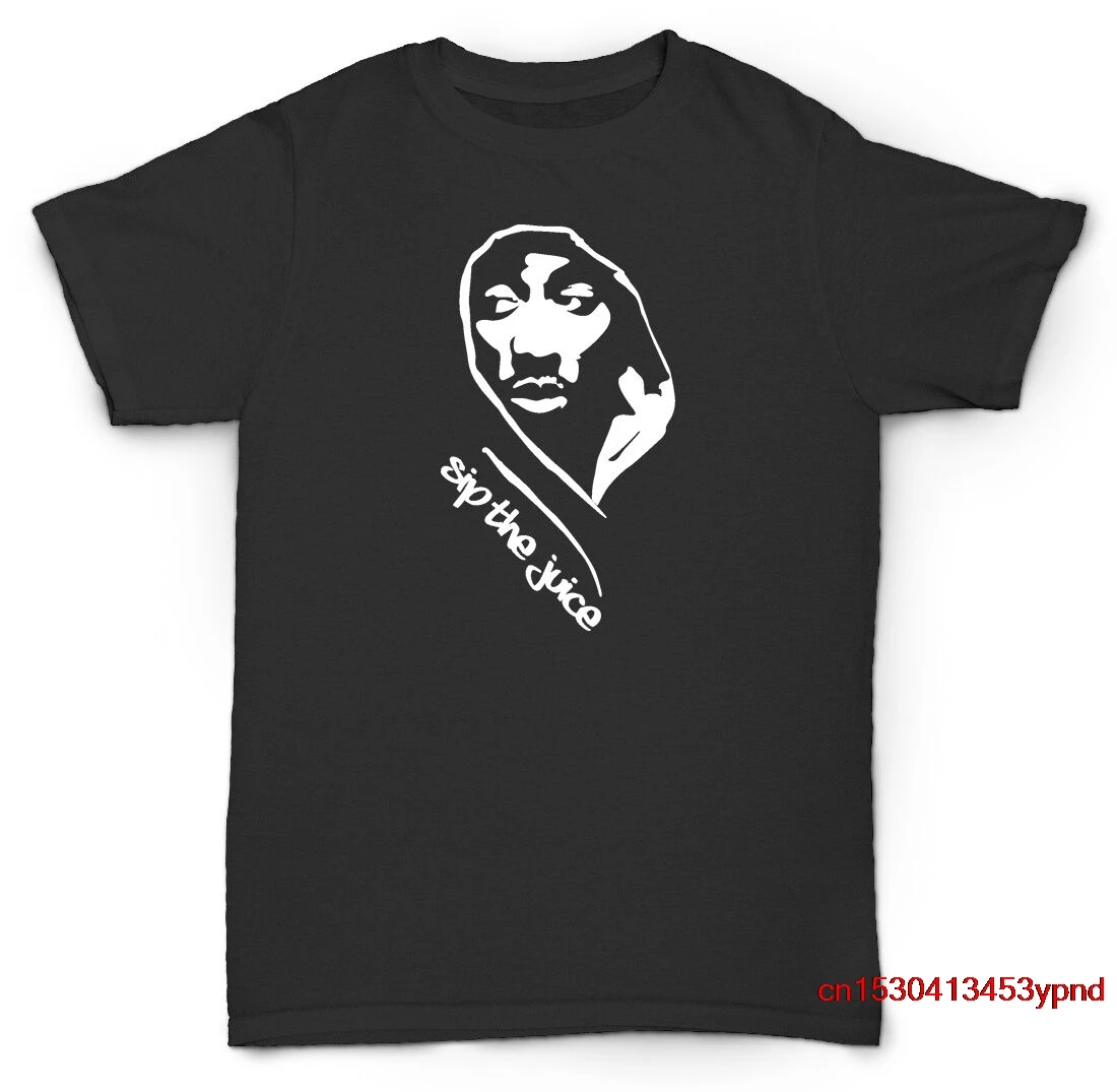 Maglietta Tupac 2Pac Biggie Sip The Juice Rap, Juice Movie, Nwa, Alc,Hip Hop Tee T-Shirt Da Uomo