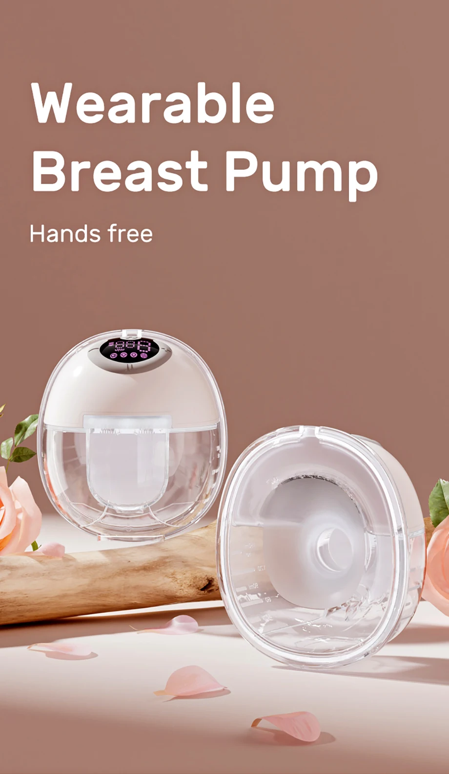 Sb96c5dac5f8942558b5943054461c39aI NCVI Wearable Breast Pump, Hands-Free Breast Pump with 4 Modes & 9 Levels, Portable Breast Pump, Low Noise & Discreet, 24mm