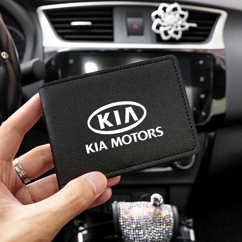 Sleek Car-Themed Slim Credit Card Holder Wallet with Money Clip