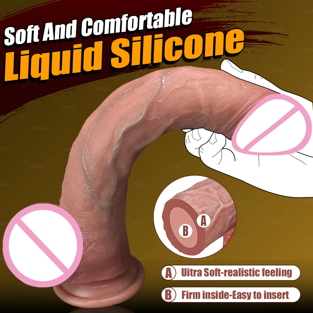 13.3in Big Penis Super Soft Silicone Dildo with Suction Cup Flexible G-spot Strap On Dildo sex toys For Women men lesbian Toys