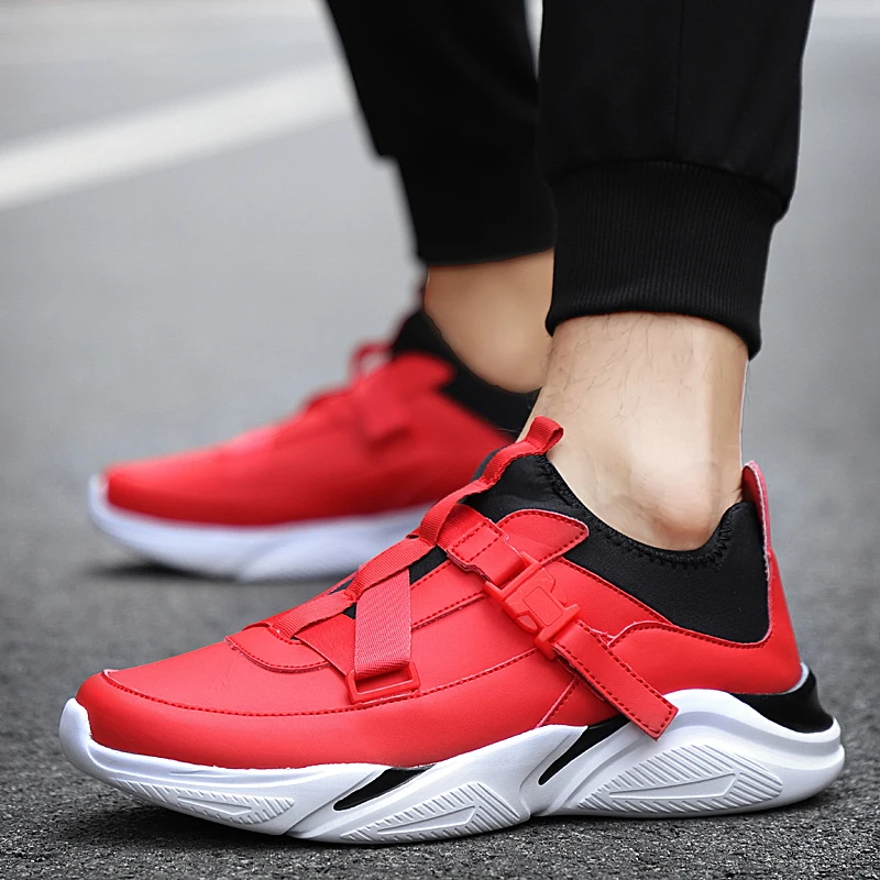

Sneakers Men Outdoor Casual Light leather Waterproof Shoes Male Comfortable Student Running Tennis Sports Shoes Big Size 38-48