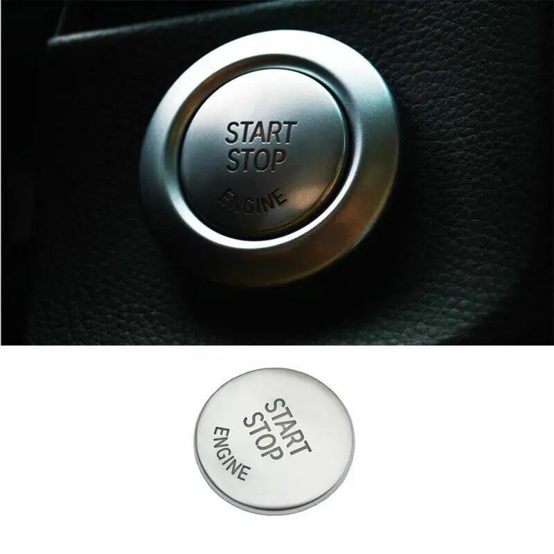 

Silver One-Button Start Switch Cover Trim For BMW 3-Series E90 2005 2006-2012