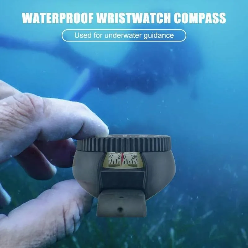 Waterproof Wrist Watch Compass For Sailing Camping and Hiking 4