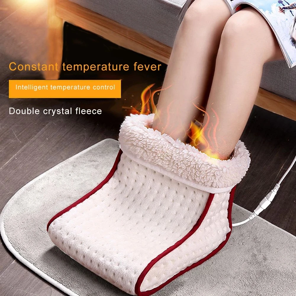 24w Plugin Type Electric Warm Foot Warmer Heated Washable Heats Remote